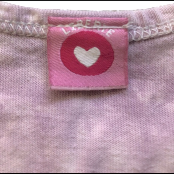 purple and pink heart tie dye top - Picture 5 of 5
